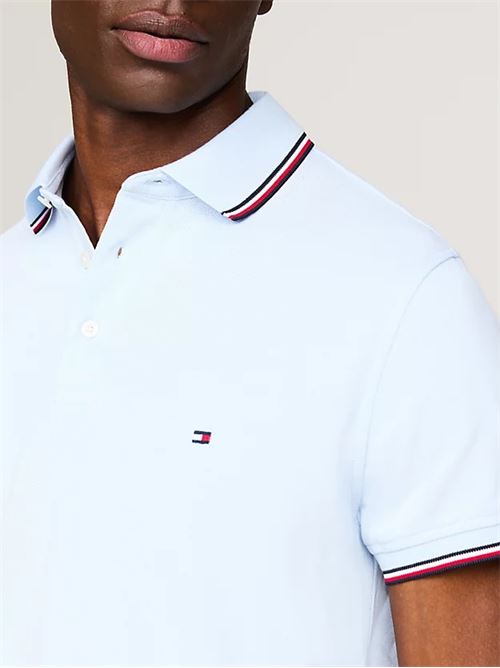 1985 rwb tipped slim polo TOMMY HILFIGER | MW0MW30750YBR